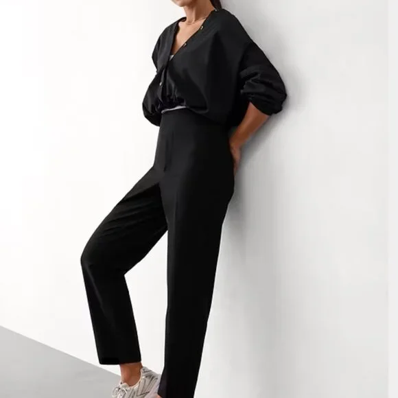 NWT Athleta Endless High Rise Pant 4T Black - Picture 2 of 2